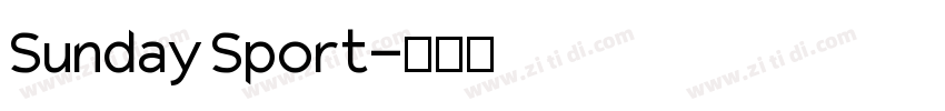 Sunday Sport字体转换